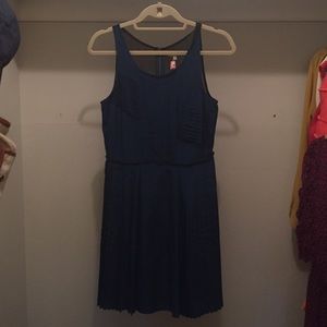 Aritzia silk pleated dress