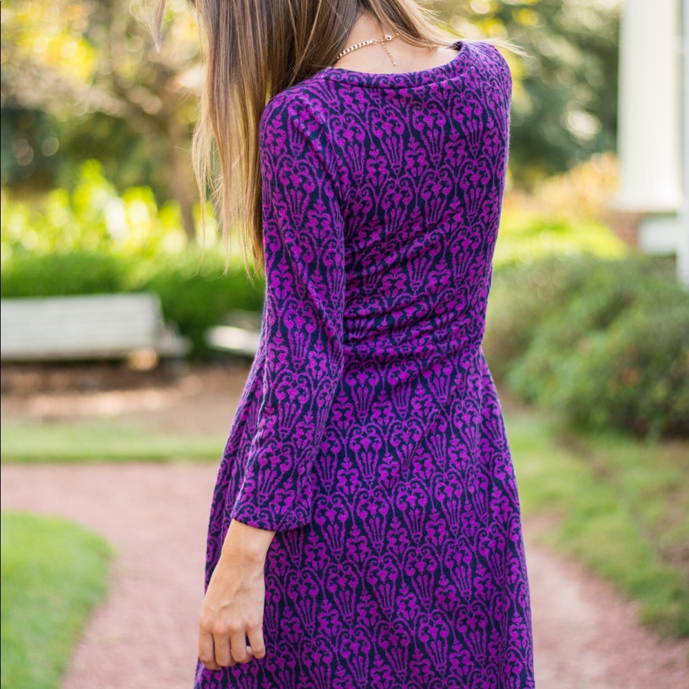 Purple sweater dress - Picture 2 of 2