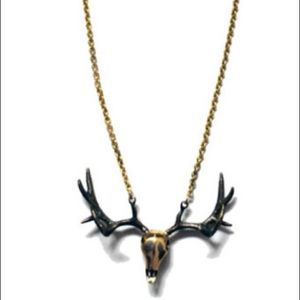 Anthropologie stag necklace