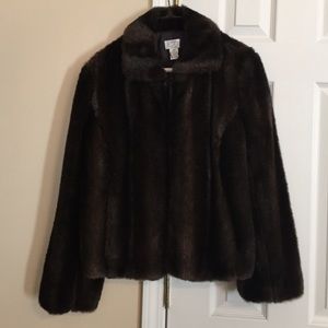 Ann Taylor LOFT faux fur jacket.