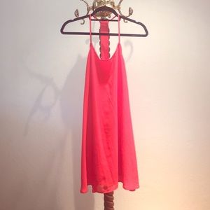 Red cocktail dress