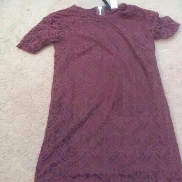 Burgundy Lace Dress/ Never worn - Picture 1 of 3