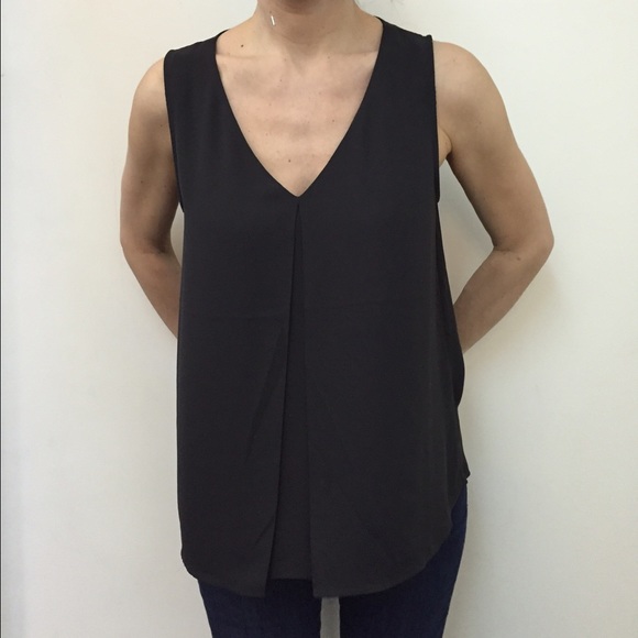 Dark Brown H&M flowy tank.