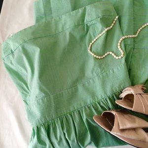 Zara Green Strapless Dress