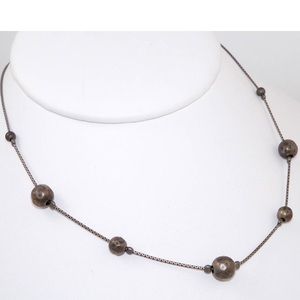 Silpada Sterling Silver Oxidised Hammered Necklace