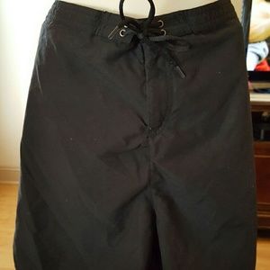 Black swimsuit board shorts