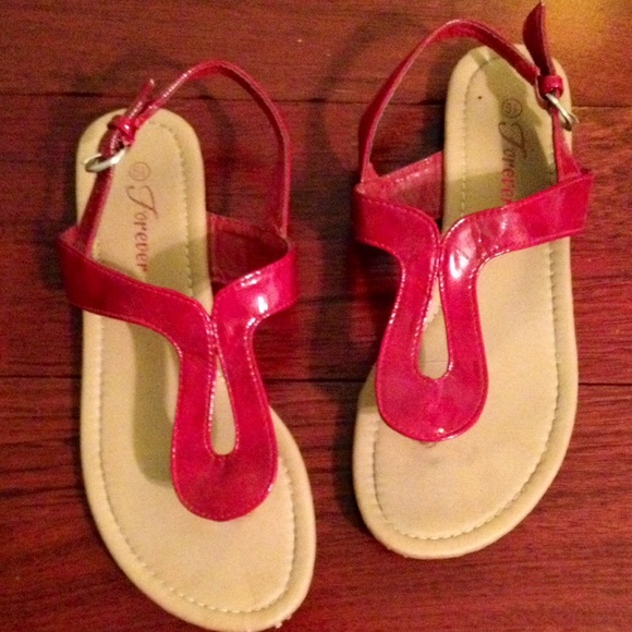 ❌SOLD in bundle! Red sandals - Picture 2 of 4