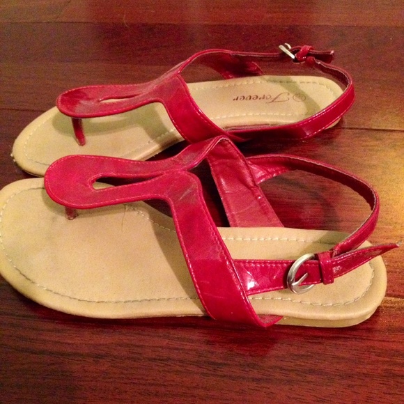 ❌SOLD in bundle! Red sandals - Picture 3 of 4