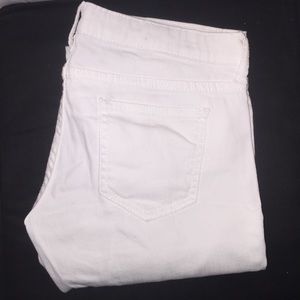 Super skinny white jeans