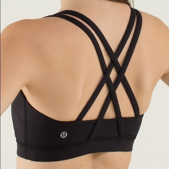 Black lululemon energy bra. Size 6.