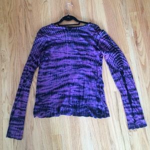 Proenza Schoeler long sleeve purple tie-dye tee