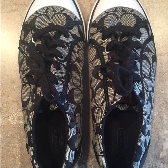 Authentic Black Coach Shoes