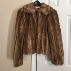 Ann Taylor LOFT faux fur jacket