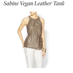 SABINE Vegan Leather Top