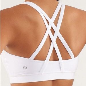 White lululemon energy bra. Size 6.