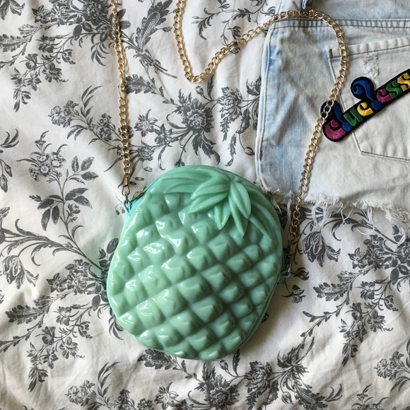 Pineapple Teal Purse
