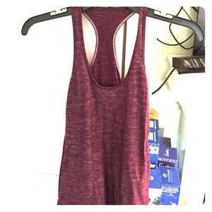 Static Maroon Cool Racerback