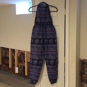 Urban Outfitters Boho Printed Jumpsuit