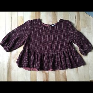 Super cute UO peplum top! MAKE OFFERS!!