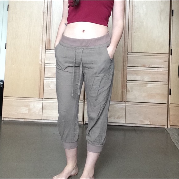 Boho size medium linen lounge pants