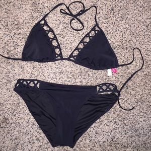 Victoria's Secret Black Bikini Top