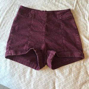UO high waist stretch shorts