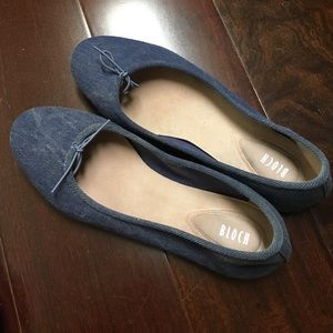 Bloch flat, jeans fabric