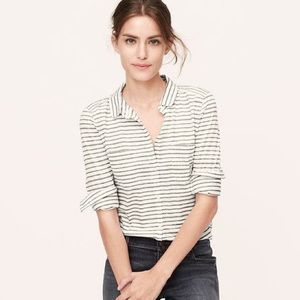 Stripe knit button down shirt- Final price!