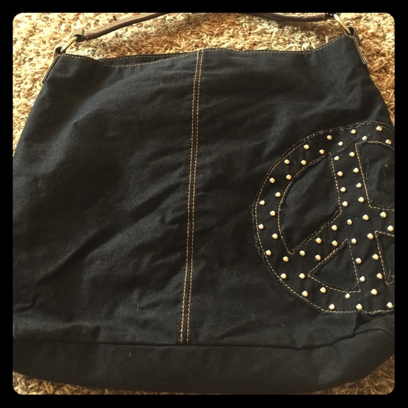 Handbags - Black peace handbag