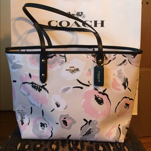 Coach Handbags - Coach Large Wildflower City Zip Tote NWT