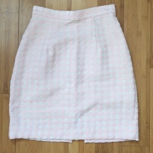 American Apparel Soft pink check a-line skirt