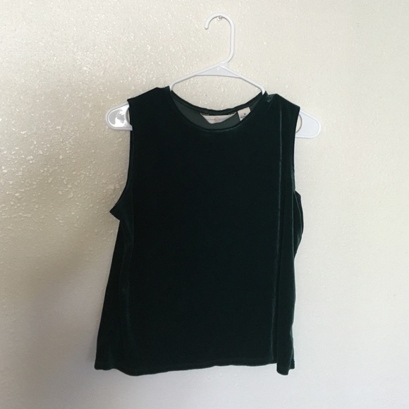 Green velvet top
