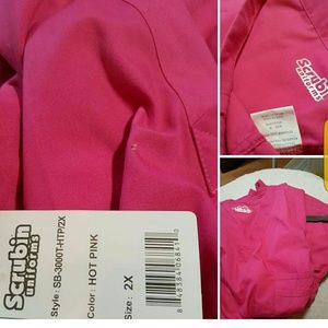 Hot pink scrubs - set