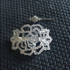 Huge hair clip and matching Bobbie pin