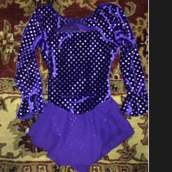 Purple figure skating dress