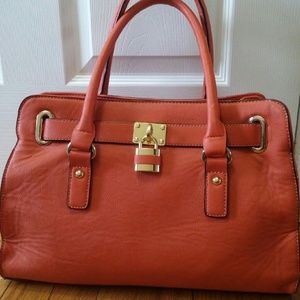 Charming charlie lady lockbox satchel