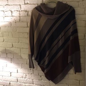long poncho type sweater