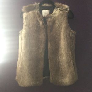 Zara faux fur vest