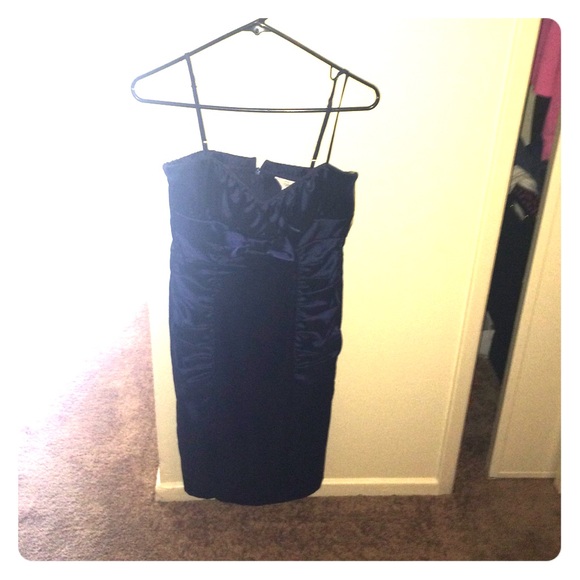 Dark blue formal dress. From Macy's.