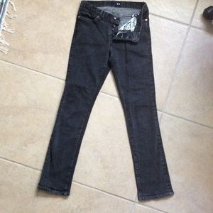 Kr3w women's mid rise black denim