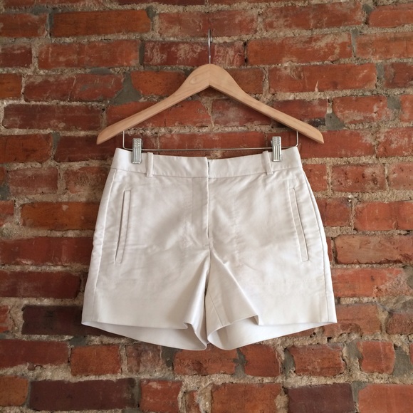 J. Crew cream twill shorts