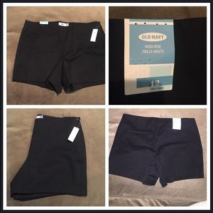 NWT- Old Navy high wasted black shorts