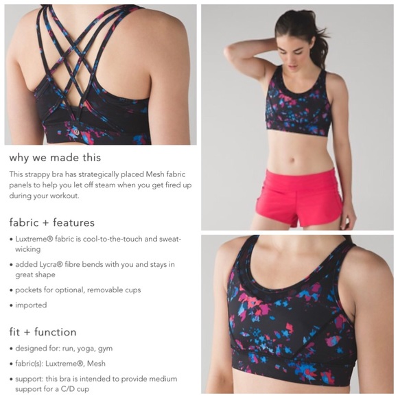 πͺπΌ NWT Lululemon Strap It Like It's Hot Bra - Picture 3 of 4