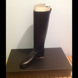 J crew field boots in black new*