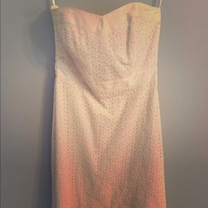 White House Black Market white eyelet dress