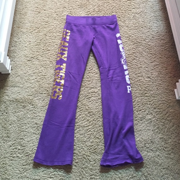 VICTORIAS SECRET LSU SWEATPANTS