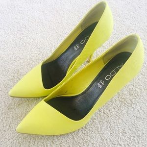 Neon Aldo heels