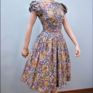 50's Novelty Print Dress 50's Novelty Print Dress