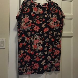 Joie floral mini dress / shift. size small