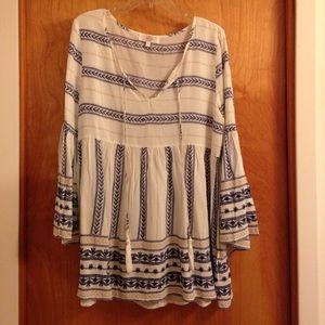 Entro size L Peasant Style blouse